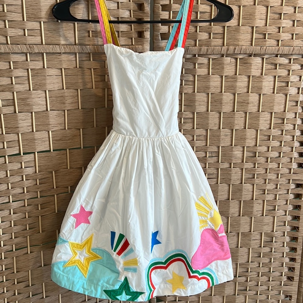 Mini Boden girls lined dress 6/7